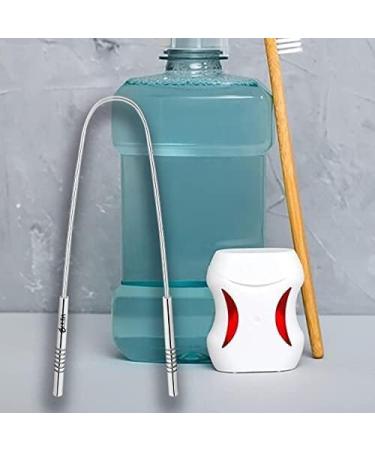 OCBA Tongue Scraper for Oral Health Natural Silver Tongue Cleaner Rustproof Use After Toothbrush for Fresh Breath Stainless Steel (1 Pack) (2 Pack) - Buy Online on GoSupps.com