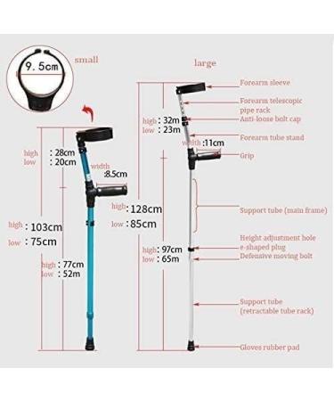 COKVBSKZ Forearm Crutches Adjustable Forearm Crutches (Pair) - Lightweight Cuff Crutch - Adjustable Comfortable on The Wrist Replaceable Rubber Tips Gray Lightweight Arm Crutch (Color : Grey) - Buy Online on GoSupps.com