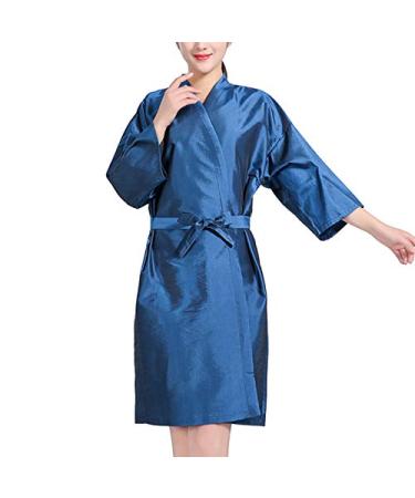 Professional Hair Salon Cape with Pockets | Kimono Style Hair Cutting Apron - Blue - International Shipping - Buy Online on GoSupps.com