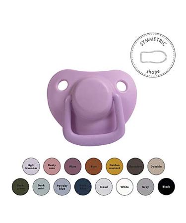 Filibabba Silicone Baby Pacifier Set - 2pcs in Matt Colors | Danish Design with Pacifier Box | Light Lavender | 0-6 Months - Buy Online on GoSupps.com