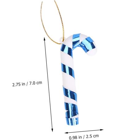 ABOOFAN 4pcs Christmas Candy Cane Ornament Candy Canes Toy Candy Walking Sticks Crutches Christmas Tree Colorful 7x2.5cm - Buy Online on GoSupps.com