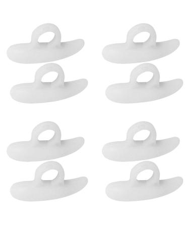 GLEAVI Toe Spacers 4 Pairs Hammer Toe Crest Cushions Hammer Toe Gels Hammer Toe Support Pads Straightener Corrector Toe Brace for Curled Crooked Overlapping Toes Toe Separator