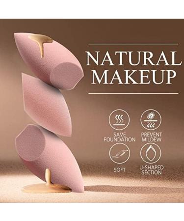 Makeup Sponge Makeup Puff Microfiber Velvet Sponges Makeup Blender Spong Powder Egg Shaped Foundation Concealer Cream Face Cosmetic Makeup Sponge Holder(COLOR-2) - Buy Online on GoSupps.com