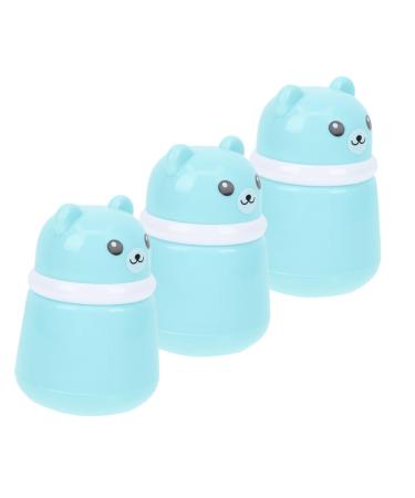 GALPADA 3 Pi ces Houppette et Pot Poudre pour Gar on Fille Bo te avec Houppette tui pour Soins Peau Pot Poudre pour Corps Gar on Fille Bo te Pratique
