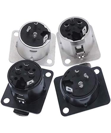 Buy 1PCS Cannon XLR Metal Socket YS145 YS146 Male Female 3 Pin Microphone Connector - Black Female | International Shipping Available - Buy Online on GoSupps.com