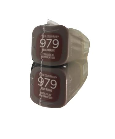L'Oreal Paris Cosmetics Colour Riche Lipstick Bold Mauve 979 - Pack of 2 - Buy Online on GoSupps.com