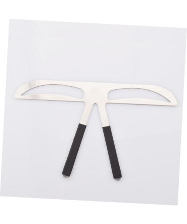 Ipetboom 2pcs Assistant Shaper Stencil Three-point Eyebrow Ruler Template Balance Ruler Stainless Steel Miss - Buy Online on GoSupps.com