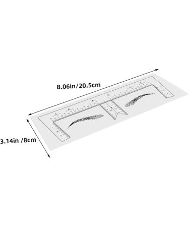 Mikinona Eyebrow Ruler 10pcs Eyebrow Design Ruler Transparent Ruler Eyebrow Guide Template Shape Disposable Measuring Ruler - Buy Online on GoSupps.com
