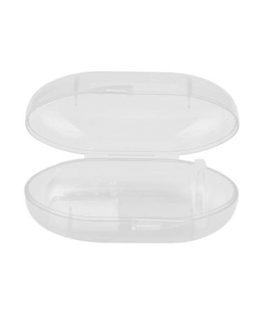 Baby Fingers Toothbrush - Transparent Silicone Tooth Cleaner for Toddlers | Food-Grade Oral Care Brush with Storage Case (White) - Buy Online on GoSupps.com