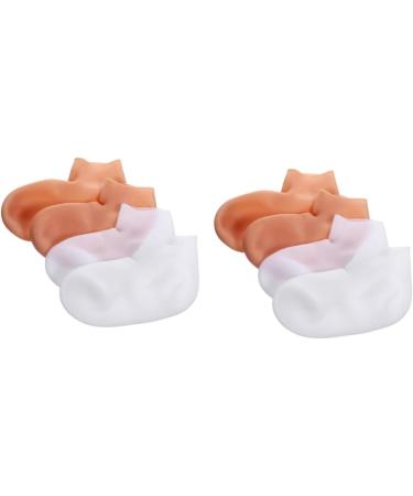 minkissy 4 Pairs Exfoliating Moisturizing Socks spa Foot Cover feet Care Socks Sleep Socks Moisturizing Foot Covers Overnight spa Socks Reusable Socks Lotion sebs Girl Socks Miss - Buy Online on GoSupps.com