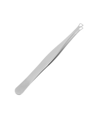 POPETPOP 1pc Clip Beauty Tweezers Facial Tool Comedone Extractor Tool Nose Hair Tweezers Blackhead Extractor Tool Pimple Tweezers Comedone Spoon Face Cosmetic Stainless Steel Popper 11.9X1cm