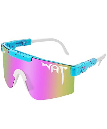 CHNLML Sports Sunglasses for Men Women, Vipers Style Polarized UV400, Cycling Glasses for Baseball Fishing Running P1
