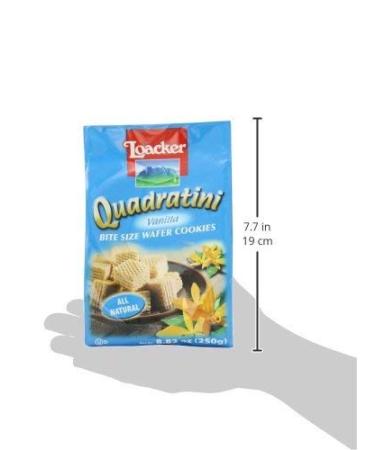Loacker Quadratini Vanilla Wafer Cookies - 8.82 oz (Pack of 4) | Delicious Snack - Buy Online on GoSupps.com