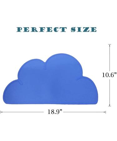 Waterproof Silicone Pet Feeding Mat - Slip Resistant Cat & Dog Bowl Tray in Royal Blue - Buy Online on GoSupps.com