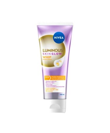 NIVEA LUMINOUS 630 Skin Glow Whip Wash Foam Deeply Cleanses Makeup Remover 100ml