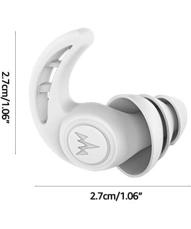 Rhino Horn Design Ear Plugs Waterproof Reusable Ear Protector for Adult Teen Student Showering Bathing Surfing 2PC 3 Layer Ear Protector Black - Buy Online on GoSupps.com