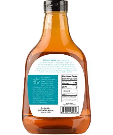 Organic Non-GMO Blue Agave Nectar Sweetener - 46oz | Low Glycemic Sweet Nature - Buy Online on GoSupps.com