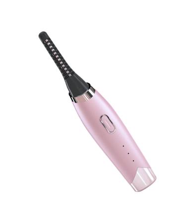 Didiseaon Eyelash Curler Eyelash Curling Clips Electric Lash Curler Heated Eye Lash Curler Beauty Tool Eyelashs 3 Temperature Gears Eyelash Brush Mini Lash Curler USB Curling Iron Abs Pink