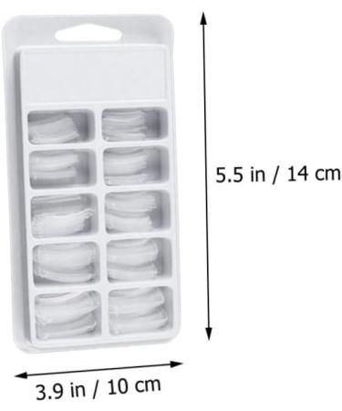 minkissy 1 Set Nail Extension Set Stiletto Nail Tips Nail Extension Tips Uv Nail Stencils Nail Kits Ornament Kits Builder for Nails Manicure Art Nail Extender Kit French Plastic Grind White White 14x10cm - Buy Online on GoSupps.com