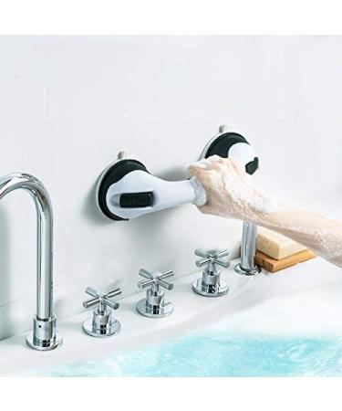 Suction Shower Grab Bar for Bathroom 12" Handle & Bathtub Balance Handle Suction Cup Handle Grab bar with Dual Locking Anti-Slip Grip Safety Grab Bars for Elderly Senior Assist Bath Handle 1 Pack - Buy Online on GoSupps.com