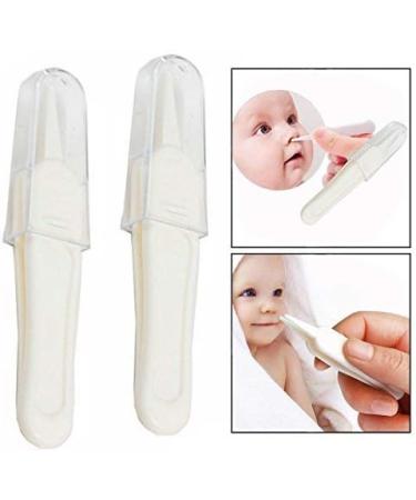 OFKP 2 Pcs Baby Nose Clean Clip Easy to Clip The Booger Baby Nose Cleaning Tweezers for Clean Babies' Nose Mouth Belly Button Ears - Buy Online on GoSupps.com