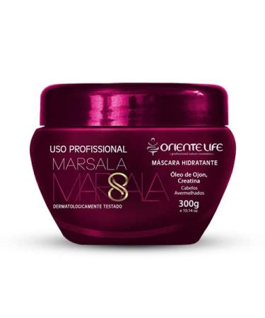 Simply Brasil Oriente Life Marsala Mask 300g (10.14oz) - The SAPPHIRE LINE was specially developed to revive the color and treat colored hair. Contains OL COLOR