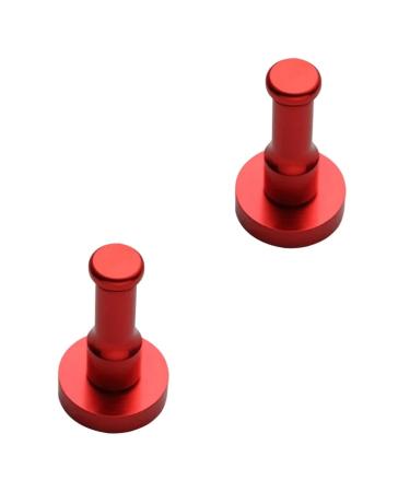 Cabilock Coat Hanger Towel Rack 2pcs Black Towel Hooks Black Trim Hangers Heavy Duty Strips Heavy Duty Accessories Coat Bath Towel Clothes Rack mediumx2pcs Redx2pcs