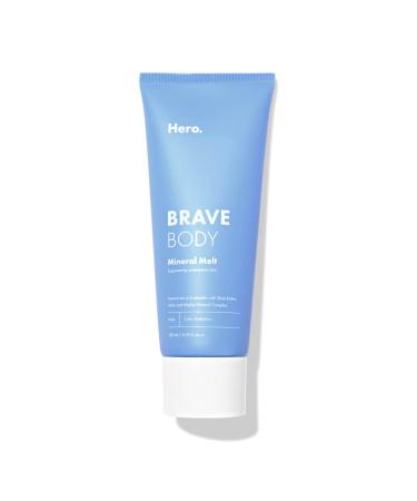 HERO COSMETICS Brave Body Hydrating Mineral Melt from Empower Acne-Prone Skin  Balance Bacteria - Visibly Renews & Smoothes with Shea Butter + Almond Oil - No Mineral Oil or Silicones (6.76 Fl. Oz.)