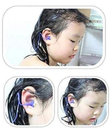 Soft Gel Earplugs Swimmers Waterproof Flexible Silicone Gel Corded String Ear Plugs for Swimming or Sleeping Pack of 5 (Black) - Buy Online on GoSupps.com