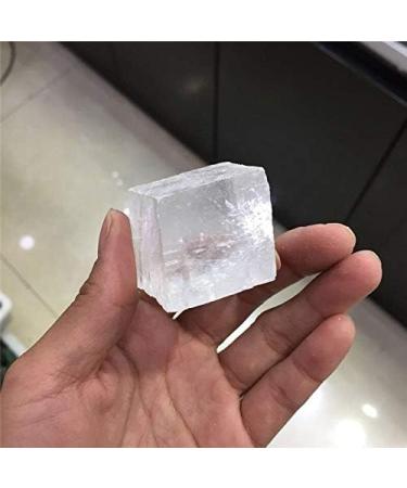 Natural Calcite Crystal Gemstone Reiki White Iceland Crystal Gemstone Cube - Buy Online on GoSupps.com