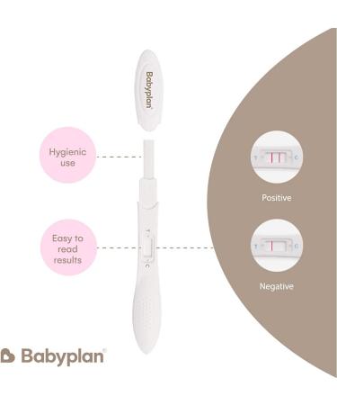 Pregnancy Test Midstream Babyplan 5-Pack - Early Detection (HCG 10mIU) - Hygienic & Easy-to-Use Long Stick Tests for Baby Planning - Buy Online on GoSupps.com