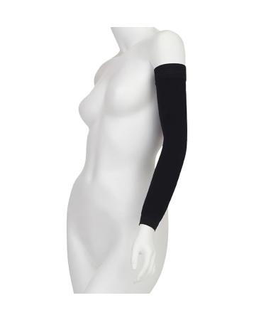 Juzo Soft 2001 20-30mmhg Standard Armsleeve with Silicone Top Band for Women 6 (VI) Black