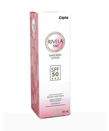 Rivela Tint Sunscreen Lotion SPF 50 - Velvety Touch for All Skin Types | Best International Shipping - Buy Online on GoSupps.com