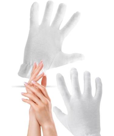 2 Pairs 100% Cotton Moisturising and Protective Gloves Cotton Gloves for Eczema & Dry Hands  - Buy Online on GoSupps.com