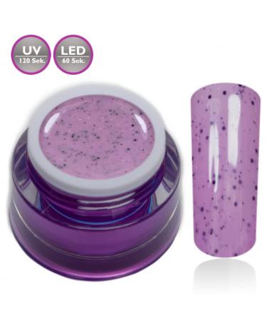 Color Gel Pink Violet Eggshell Milkshake Glitter - UV LED Nail Gel (5ml) | Studio Quality - RM Beautynails - Buy Online on GoSupps.com