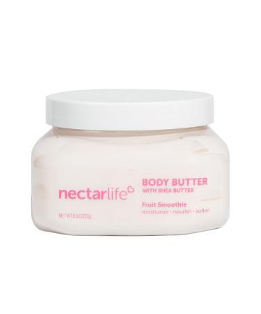 Shea Body Butter Body Cream Hydrating Moisturizer with Pure Shea Butter Provides Ultimate Nourishment & Hydration Avocado and Apricot Kernel Oil 8oz (Fruit Smoothie)