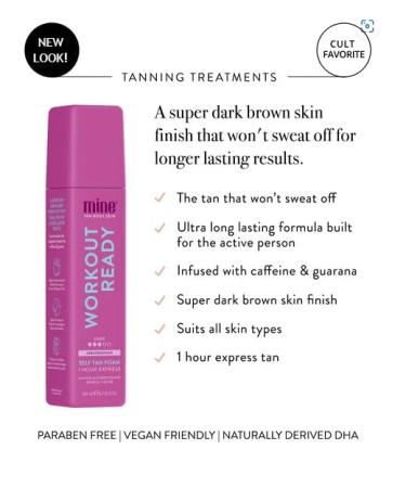 MineTan Workout Ready Self-Tanning Foam - 200ml | Fast-Drying Streak-Free Perfect Glow - International Shipping Available - Buy Online on GoSupps.com