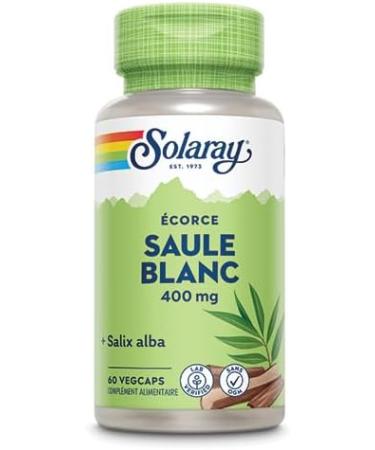 Solaray White Willow | Bark | Salix alba | Pain Relief | 60 Vegetable Capsules - Buy Online on GoSupps.com