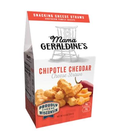 Mama Geraldine's Chipotle Cheese Straws, 4.5 Ounce Box, 6 Pack 4.5 Ounce (Pack of 6)