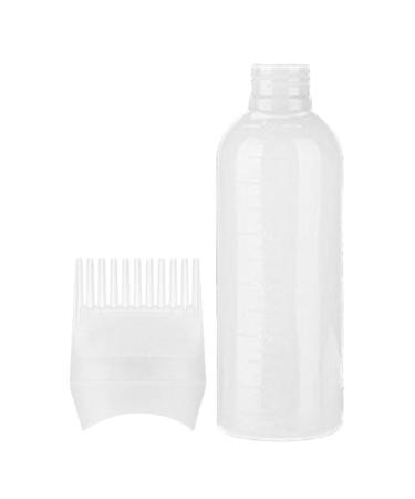 Root Comb Applicator Bottle Hair Dye Applicator Brush Applicator Bottle For Hair Root Comb Color Applicator Bottle With Graduated Scale White