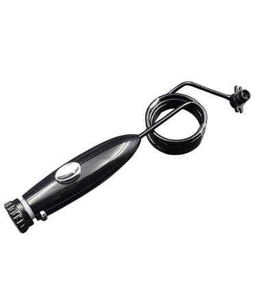 Haodasi Water Hose Plastic Handle Oral Hygiene Accessories Replacement Tube Compatible with Waterpik Oral Irrigator WP-100 WP-130 WP-660 WP-900 (Button Black) Black - Button