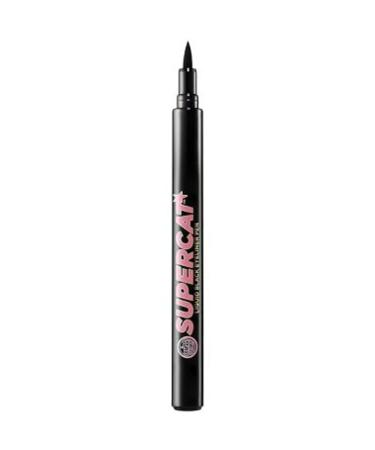 Soap & Glory Supercat Liquid Eyeliner Jet Black - Long Lasting and Foolproof Semi Matte Eyeliner Pen (1.6g) - Buy Online on GoSupps.com
