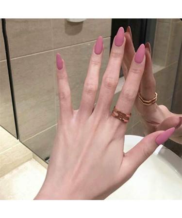 Laza False Nails - Acrylic Stiletto Almond Full Cover Fake Nails | 96pcs Gel Artificial Nails | Medium Size Cherry Blossom Design for International Shipping - Buy Online on GoSupps.com
