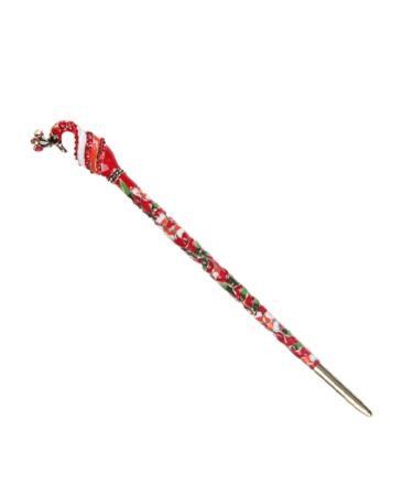 DRESSOOS 1pc Hanfu hairpin Hair Stick Pin japanese hair sticks leaf hair stick kimono antique retro hair stick japandi decor red decor Classical Hair Chopsticks alloy vintage brass