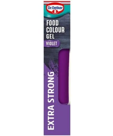 Dr. Oetker Coloured Gel - Violet Extra Strong 15G | Violet Gel Food Colour | The colourings are bake stable to ensure perfect bakes time after time | Premium product - Buy Online on GoSupps.com