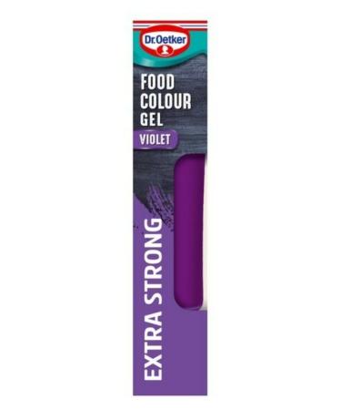 Dr. Oetker Coloured Gel - Violet Extra Strong 15G | Violet Gel Food Colour | The colourings are bake stable to ensure perfect bakes time after time | Premium product
