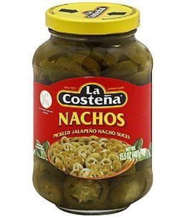 La Costena Pickled Jalapeno Nacho Slices - 15.5 Ounce (Pack of 2)