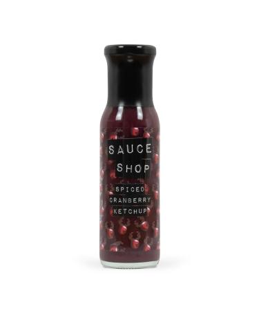 Sauce Shop Spiced Cranberry Ketchup | Perfect Sauce for Christmas Dinner | Stocking Filler | Bottle 260g