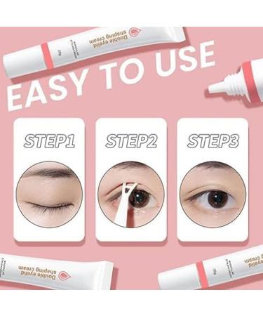 2PCS Double Eyelid Styling Cream Double Eyelids Modeling Cream Waterproof Double-fold Eyelids Cream Long Lasting Invisible Double Eyelid Shaping Styling Cream - Buy Online on GoSupps.com