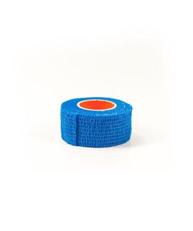 First Aid 4 Sport Latex Free Cohesive Bandage - 5cm x 4.5m Blue - 1 Roll Blue 5 Centimetres